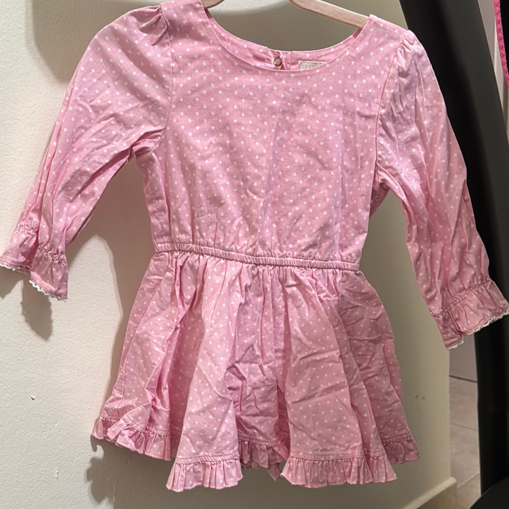 Pink Polka Dot Kids Dress